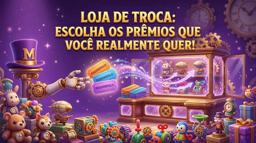 Loja de troca: Escolha os prêmios que você realmente quer!